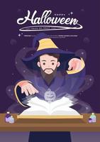 contento Halloween giorno concetto illustrazione vettore