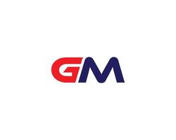 gm mg logo design vettore modello