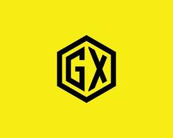 gx xg logo design vettore modello
