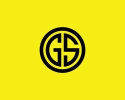 gs sg logo design vettore modello