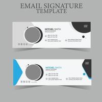 e-mail firma o e-mail footer vettore