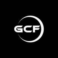 gcf lettera logo design nel illustrazione. vettore logo, calligrafia disegni per logo, manifesto, invito, eccetera.