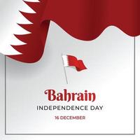 bahrain indipendenza giorno bandiera modello vettore