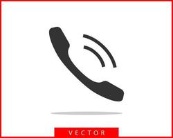 Telefono icona vettore illustrazione. chiamata centro app. telefono icone di moda piatto stile. contatto noi linea silhouette.