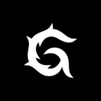 iniziale lettera g logo. iniziale esport gioco logo design vettore
