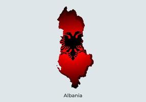 Albania bandiera. carta tagliare di ufficiale mondo bandiera. in forma per striscione, sfondo, anniversario, indipendente giorno, Festival vacanza. eps 10 vettore