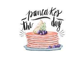 Illustrazione del giorno del pancake vettore