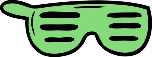 cartone animato carino occhiali da sole vettore