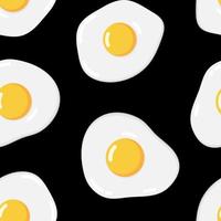 luminosa pop arte vettore senza soluzione di continuità modello di fritte uova