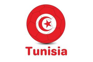 fifa calcio mondo tazza tunisia bandiera. Qatar mondo tazza 2022. tunisia bandiera illustrazione. vettore