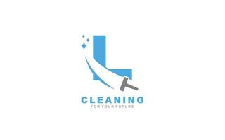 l logo pulizia Servizi per il branding azienda. lavori di casa modello vettore illustrazione per il tuo marca.