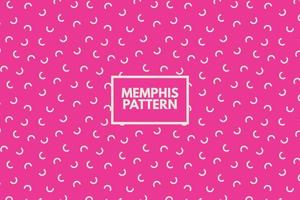 curva Linee geometrico forme. Memphis retrò anni 80 anni 90 stile. vettore senza soluzione di continuità ripetere modello. semplice rosa sfondo astratto