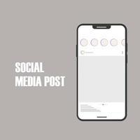 modello di post del carosello dei social media vettore