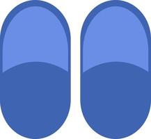 blu pantofole, illustrazione, vettore su bianca sfondo.