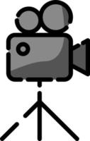 nozze video telecamera, illustrazione, vettore su un' bianca sfondo.