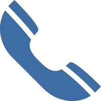 blu Telefono impostare, illustrazione, su un' bianca sfondo. vettore