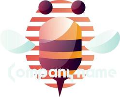 semplice ape logo vettore illustrazione su un' bianca sfondo
