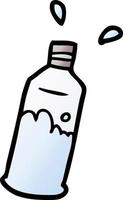 cartone animato bevanda acqua bottiglia vettore