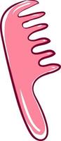 rosa spazzola per capelli, illustrazione, vettore su bianca sfondo.