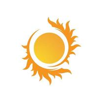 sunburst giallo sole vettore icona logo illustrazioni