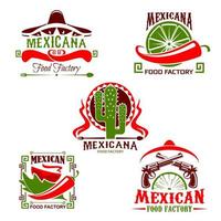 messicano cucina ristorante icona, veloce cibo design vettore