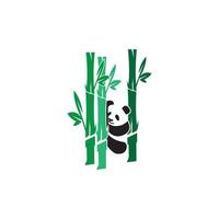 panda icona logo vettore design