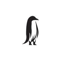 pinguino icona logo vettore design