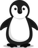 piccolo bambino pinguino, illustrazione, vettore su bianca sfondo