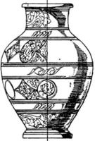 maiolica urna, Vintage ▾ illustrazione. vettore
