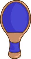 un' blu ping-pong pipistrello, vettore o colore illustrazione.