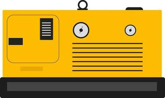 giallo Generatore ,illustrazione, vettore su bianca sfondo.