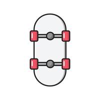 illustrazione vettoriale di skateboard su uno sfondo. simboli di qualità premium. icone vettoriali per il concetto e la progettazione grafica.
