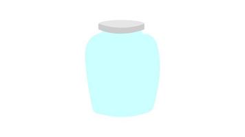 bicchiere vaso icona, linea simbolo su bianca sfondo - modificabile ictus vettore illustrazione eps10