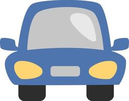 blu famiglia macchina, illustrazione, vettore, su un' bianca sfondo. vettore