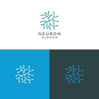 neurone logo icona design vettore