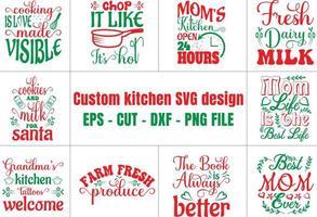 costume cucina svg design fascio vettore