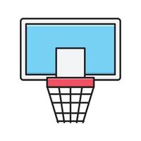 illustrazione vettoriale di basket su uno sfondo. simboli di qualità premium. icone vettoriali per il concetto e la progettazione grafica.