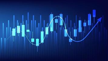 economia situazione concetto. finanziario attività commerciale statistica con candeliere grafico mostrare azione mercato vettore