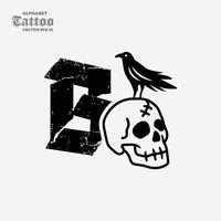 alfabeto B cranio logo vettore