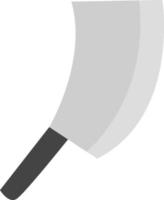 grande coltello, illustrazione, vettore su un' bianca sfondo.