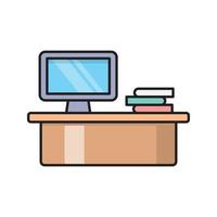 computer tavolo vettore illustrazione su un' sfondo.premio qualità simboli.vettore icone per concetto e grafico design.
