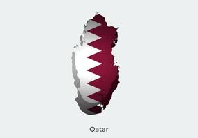 Qatar bandiera. carta tagliare stile design di ufficiale mondo bandiera. in forma per striscione, sfondo, manifesto, anniversarry modello, Festival vacanza, indipendente giorno. vettore eps 10
