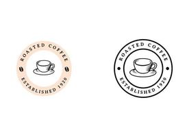 caffè negozio resto e bar logo design vettore
