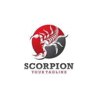 modello di progettazione dell'icona del logo dello scorpione vettore