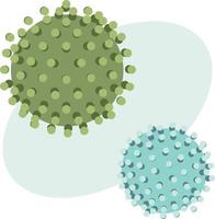 molecola di virus, coronavirus cellula. vettore illustrazione