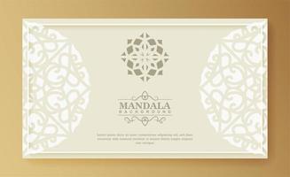 sfondo bianco mandala vettore