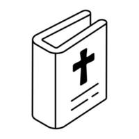 vettore design di Bibbia, santo libro