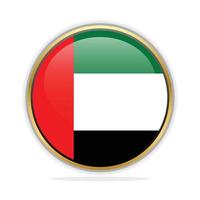 pulsante bandiera design modello unito arabo Emirates vettore