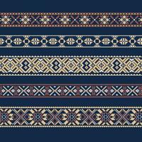 etnico ornamentale sfondo nel blu e Marrone colori vettore