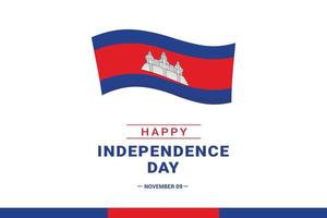 giorno dell'indipendenza della Cambogia vettore